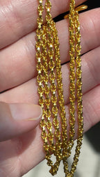Detailed 24k Gold Chain