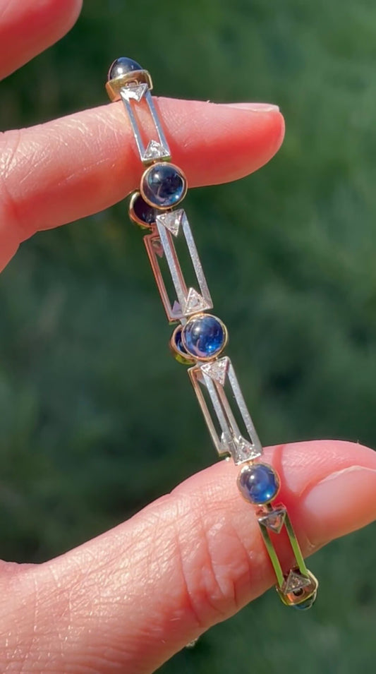 Incredible Antique Sapphire Bracelet
