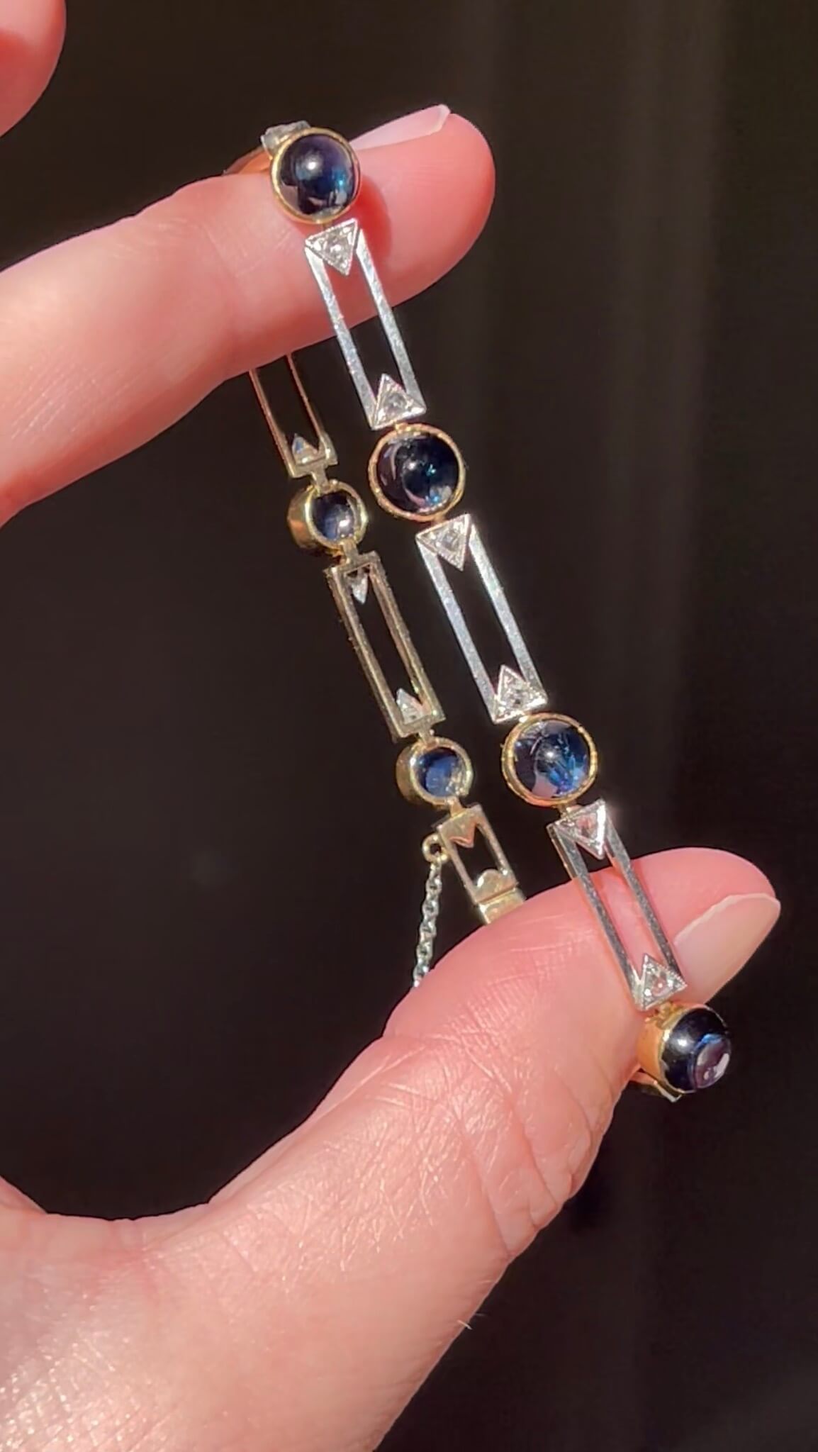 Incredible Antique Sapphire Bracelet