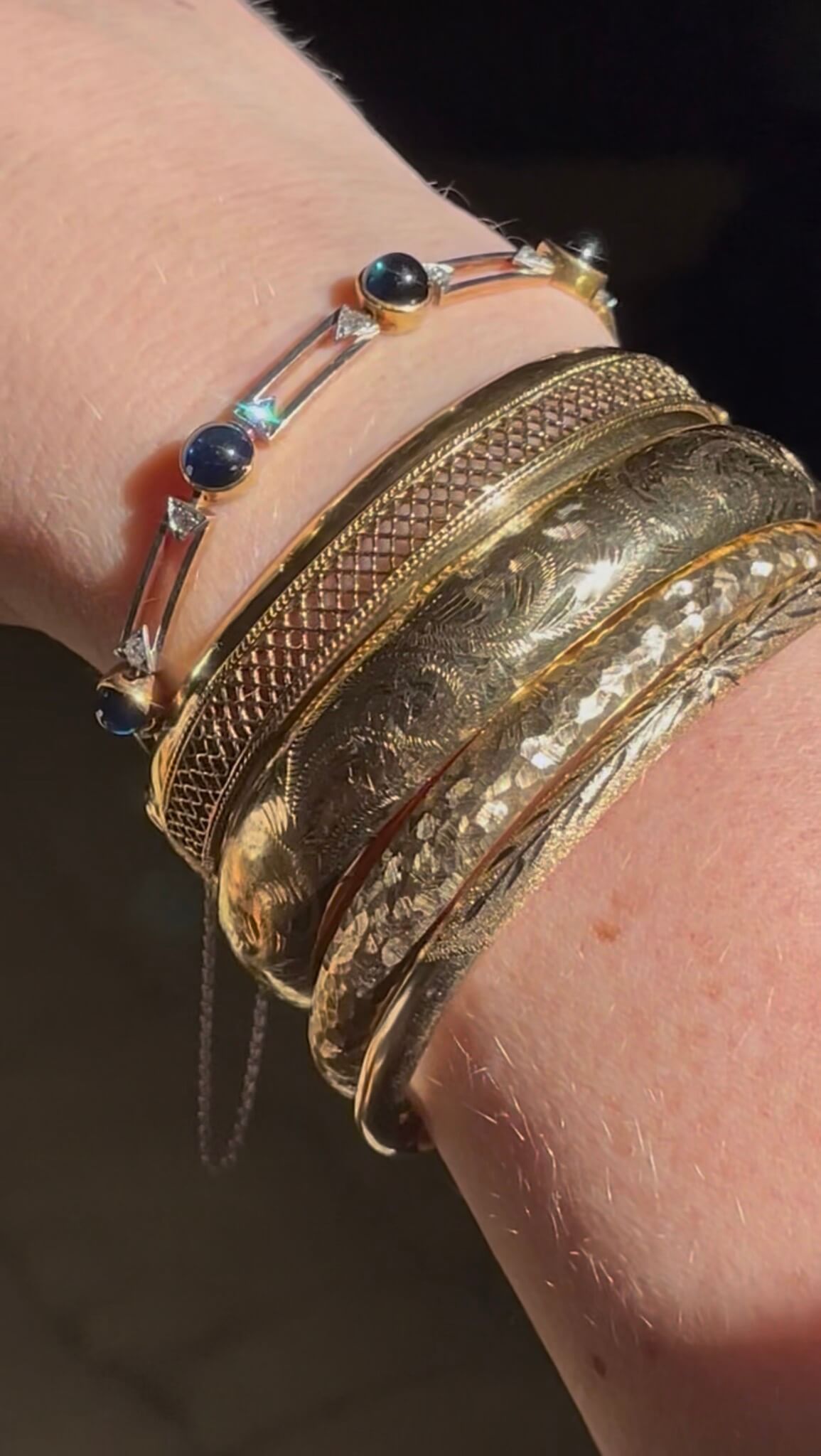 Incredible Antique Sapphire Bracelet