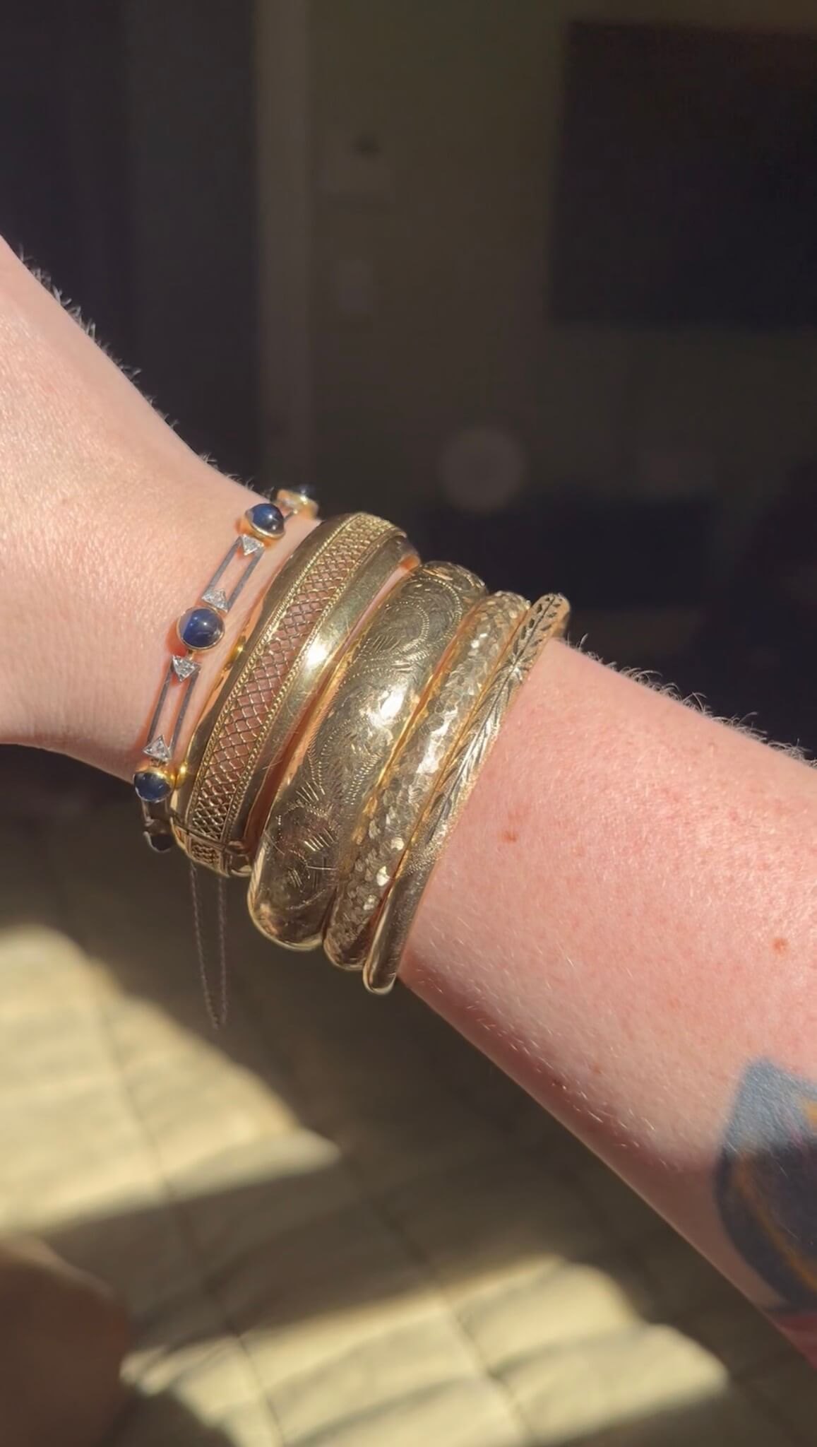 Incredible Antique Sapphire Bracelet
