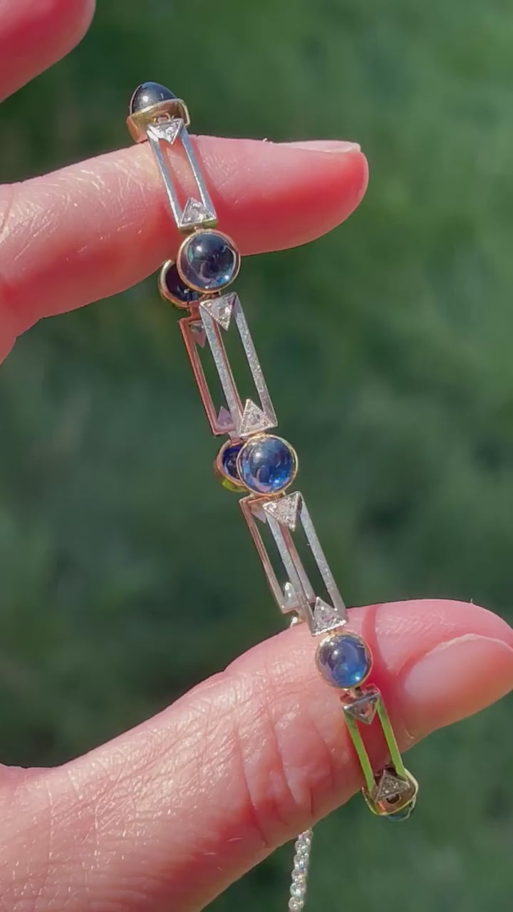 Incredible Antique Sapphire Bracelet